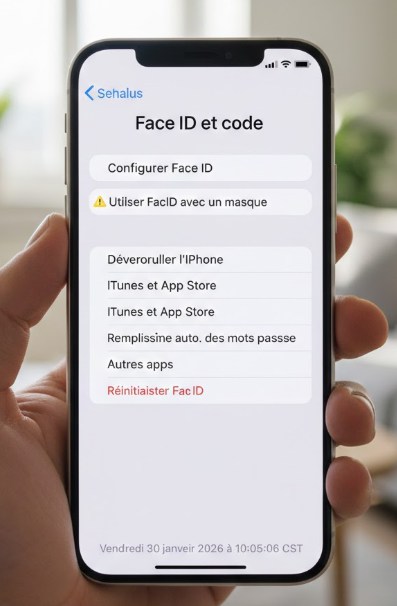 Face ID et code