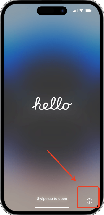 Trouver l’IMEI d’un iPhone avant l’activation avec le bouton Infos