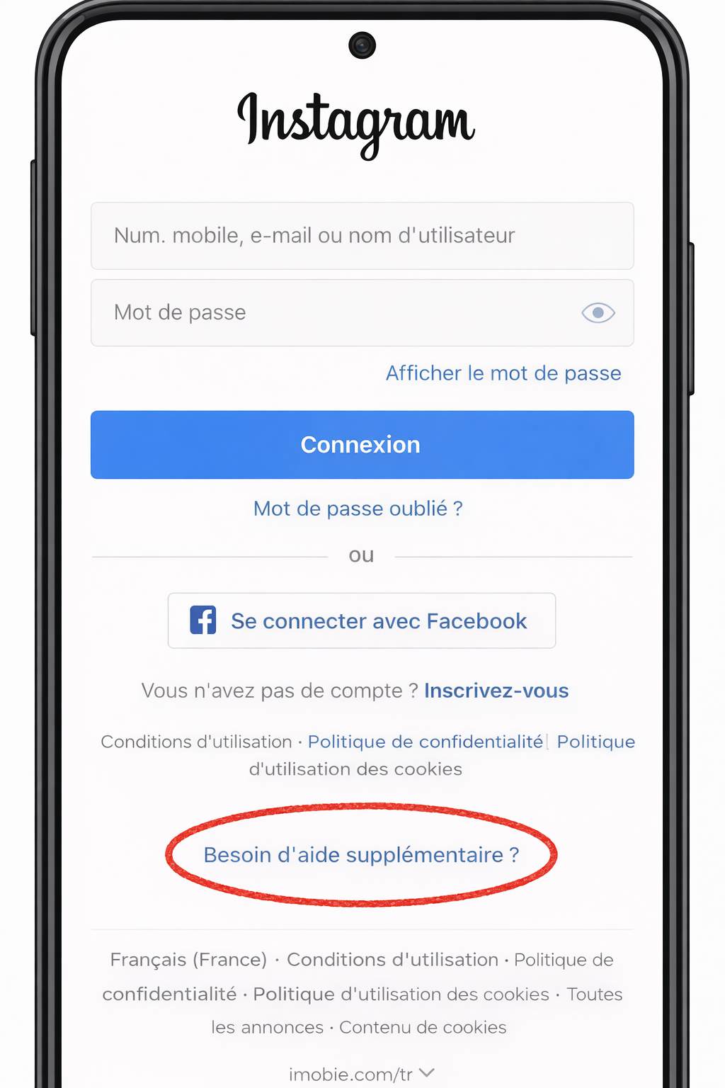 La récupération Instagram sans email