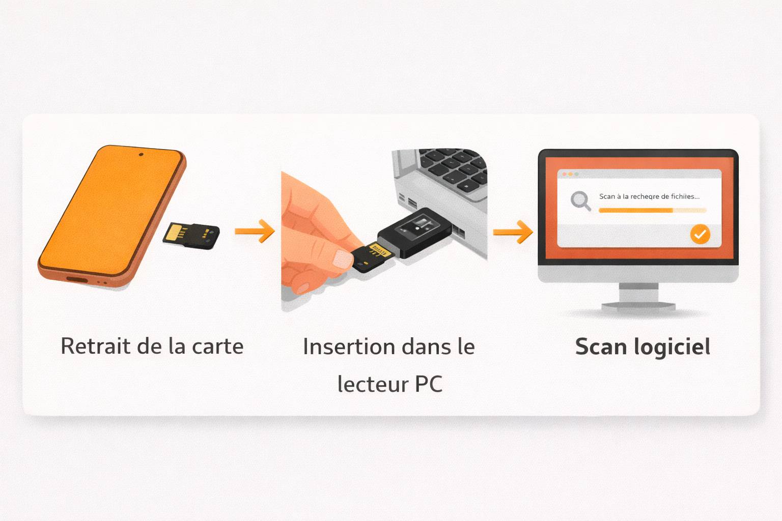 Récupérer une photo supprimée depuis une carte microSD