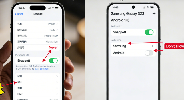 Désactiver l'accès à la localisation de Snapchat