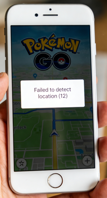 Erreur 12 sur Pokémon GO à cause d'un problème de signal GPS