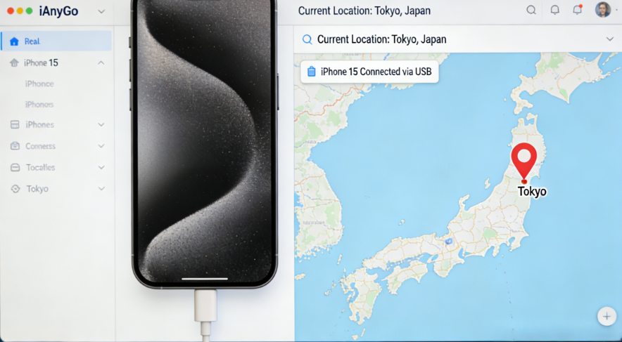 Interface d'un logiciel de modification GPS