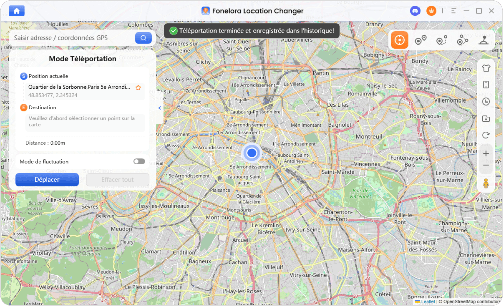 Changez la localisation instantanément