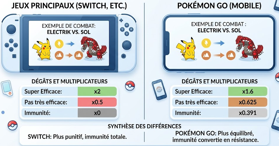 Jeux Classiques vs Pokémon GO
