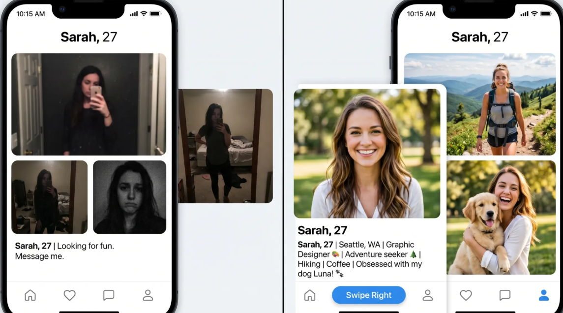 Profil sur une application de rencontre pour augmenter son dwell time