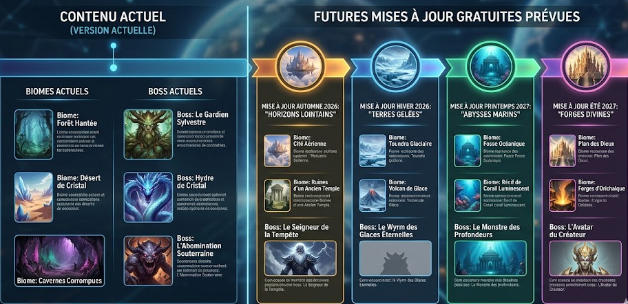 Roadmap de Palworld