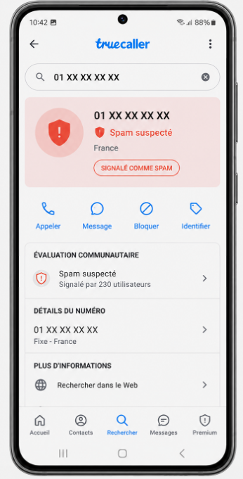 comment rechercher un numéro de téléphone suspect