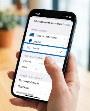 Comment sélectionner l'option Aucun