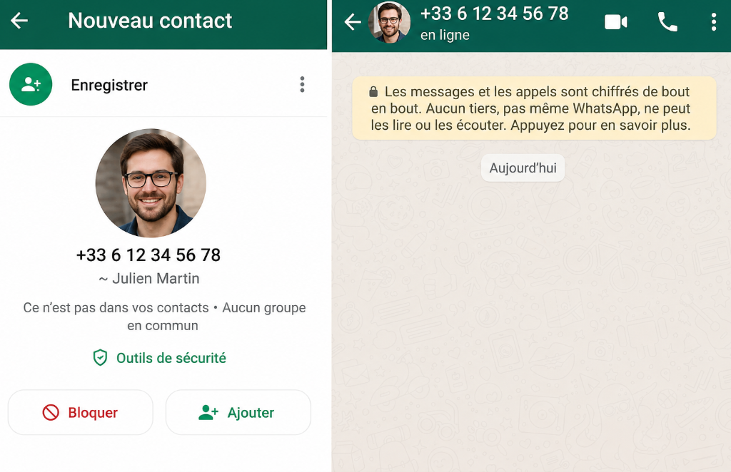 identifier un appelant inconnu via sa photo de profil