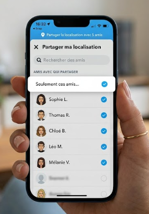 Paramètres de confidentialité Snapchat