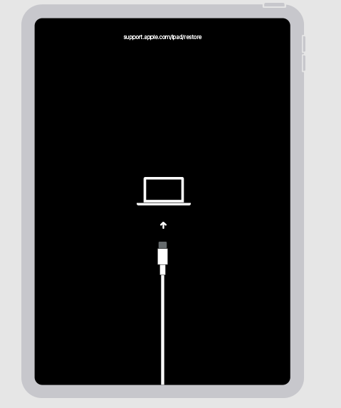 iPad en mode de récupération pour restaurer un iPad indisponible