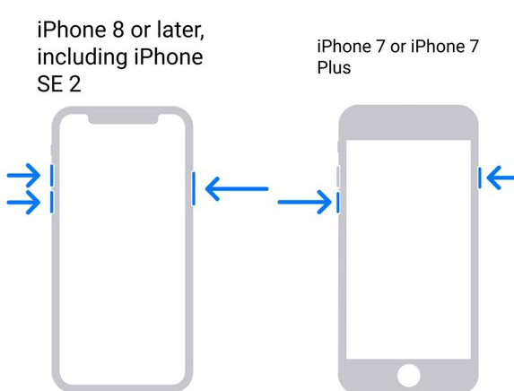 Combinaisons de boutons pour mettre un iPhone en mode récupération