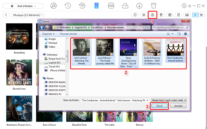 Comment mettre de la musique sur iPad avec AnyTrans– étape 3