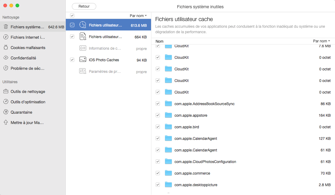 Comment nettoyer un Mac avec MacClean - étape 2