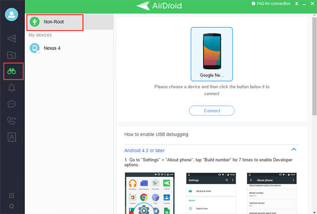 Airdroid : logiciel pour afficher ecran Android sur PC/Mac
