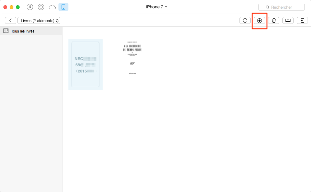 Mettre facilement les livres sur iPhone – étape 4