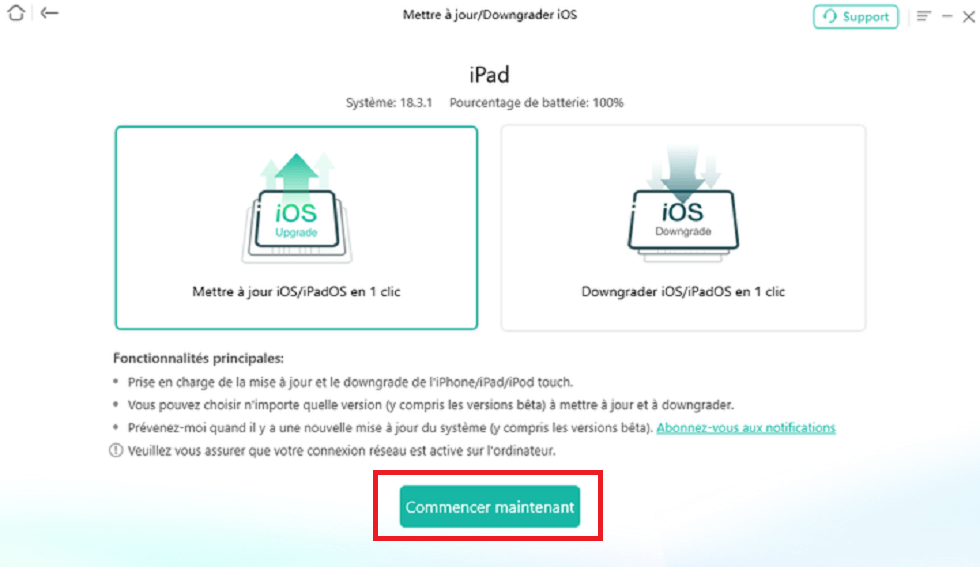 commencer maintenant