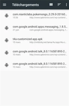 Applications téléchargées de sources inconnues