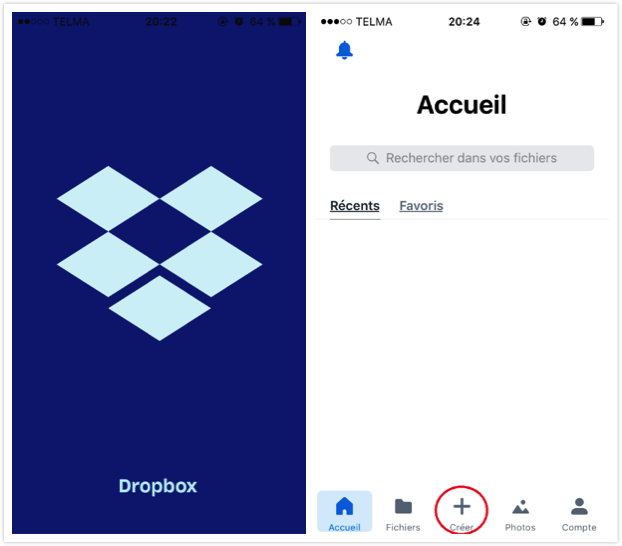 Transférer musique iPhone vers PC avec DropBox