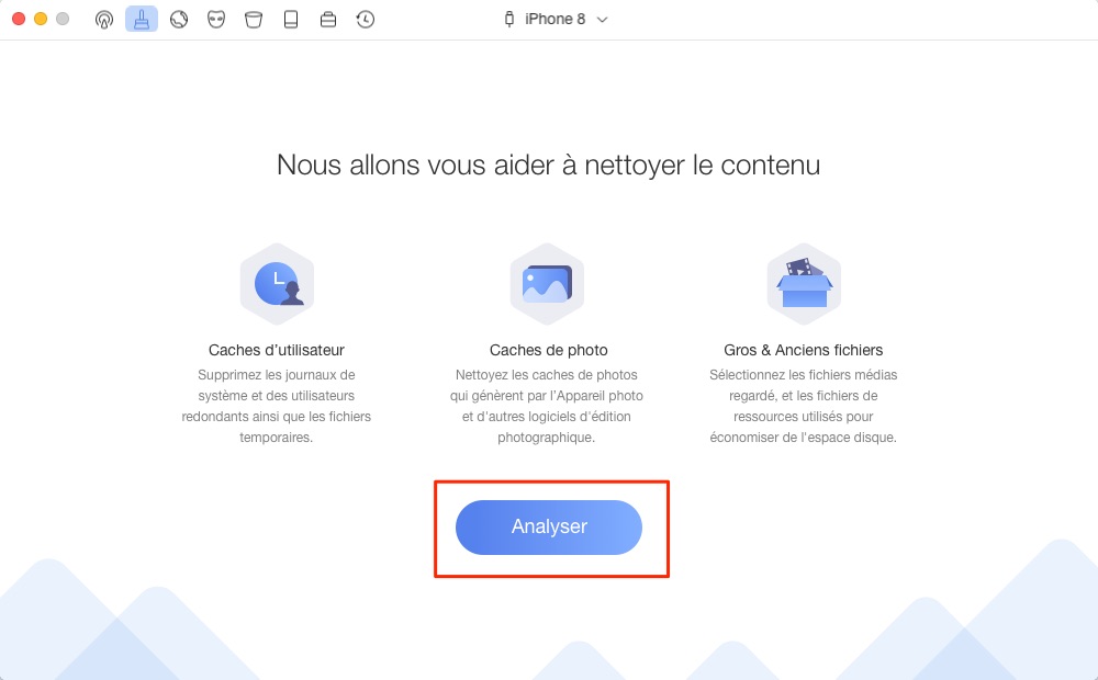 Accélérer sauvegarde iCloud - Nettoyage votre iDevice avec PhoneClean