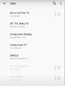 Sélectionnez votre appareil 