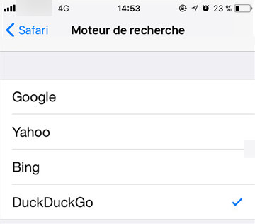 Comment changer le moteur de recherche Safari sur iPhone – étape 3