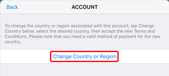 Comment changer le pays de l’App Store – Étape 3