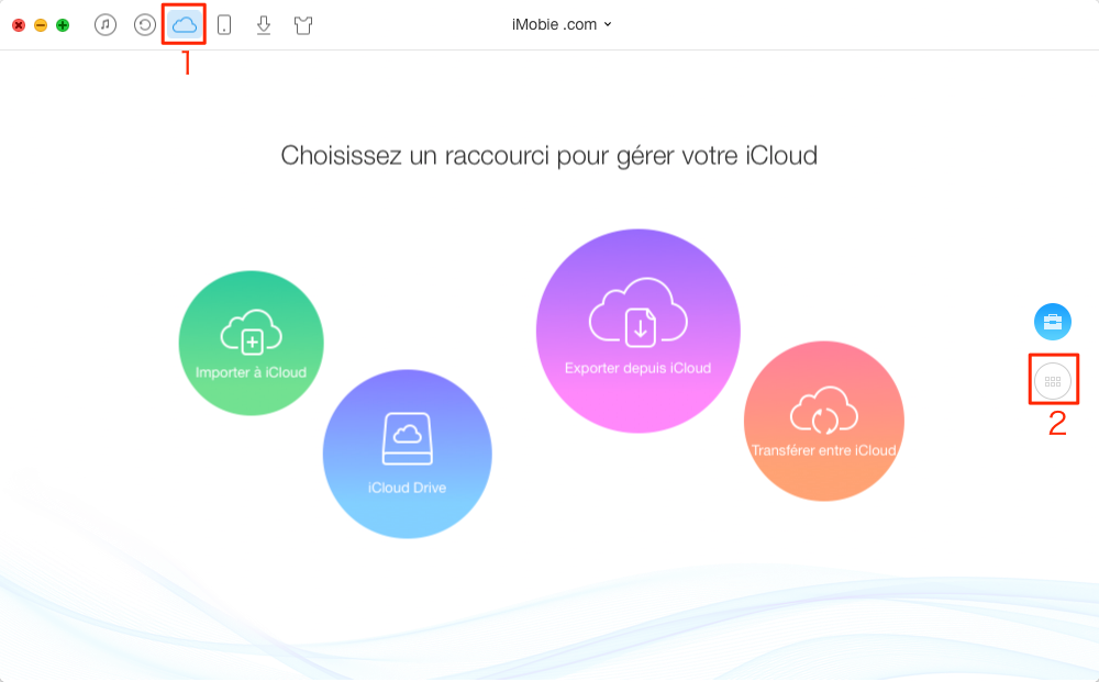 Comment accéder à sauvegarder iCloud avec AnyTrans - étape 1