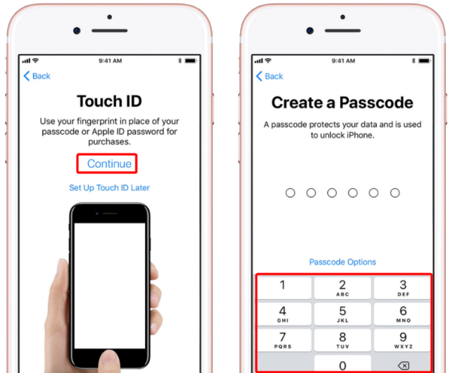 Créez votre code d'accès et définissez le Touch ID sur iPhone 12
