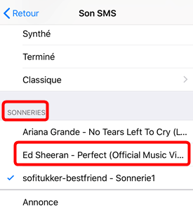 Comment ajouter les sonneries de message sur iPhone