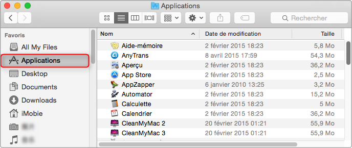 Désinstaller les applications sur Mac – étape 2