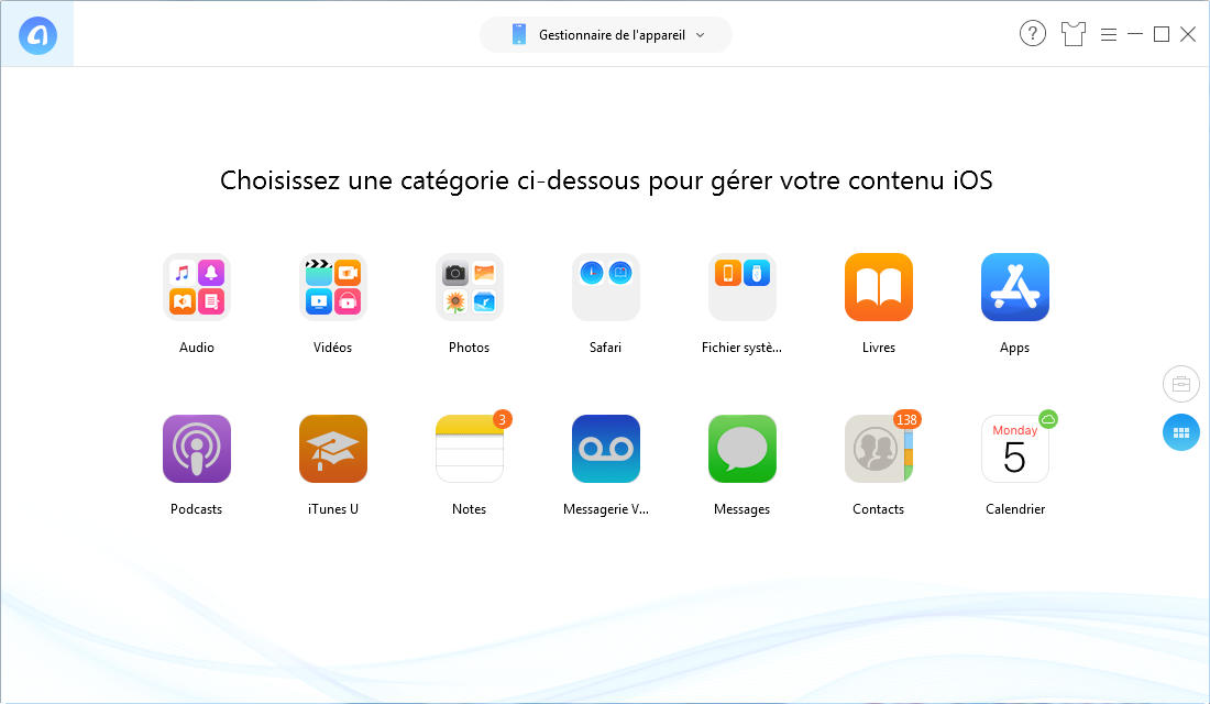 Sauvegarde et synchronisation sans iCloud