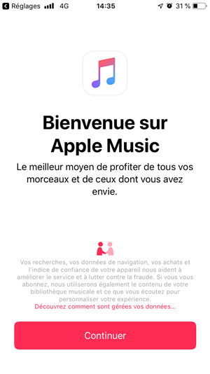 Mettre de la musique sur iPhone via Apple Music