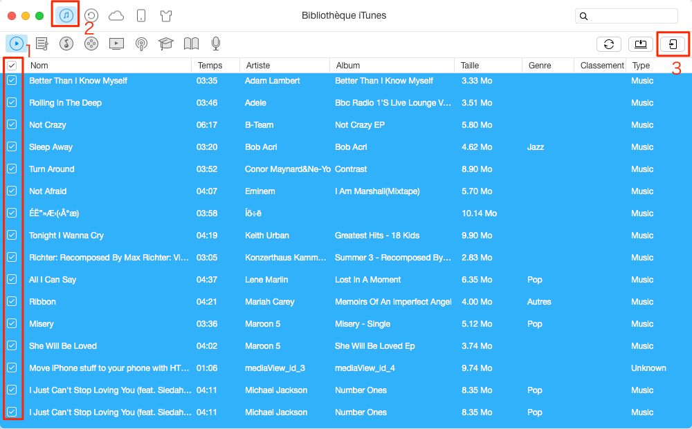 Mettre de la musique d'iTunes sur iPod