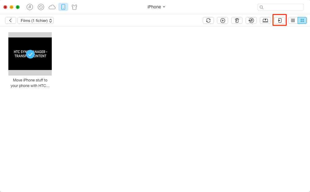 Comment transférer des vidéos de l'iPhone à l'iPad - étape 2
