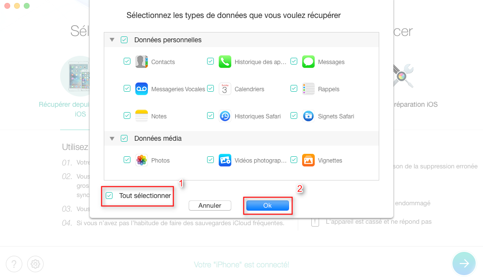 Comment récupérer les contacts iPhone 6
