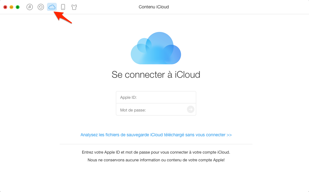Comment récupérer les notes iPhoner sur iCloud – étape 1