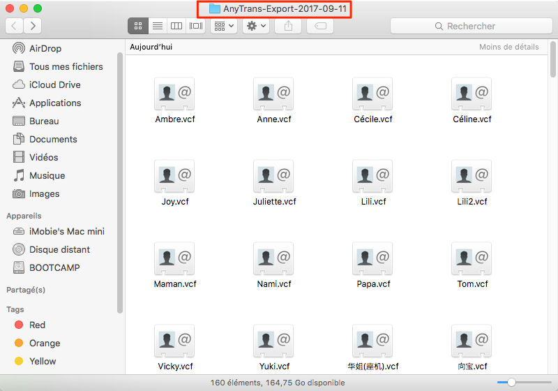 Récupérer contacts depuis sauvegarde iCloud vers ordinateur