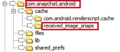 Récupérer Snapchat Photos Android via Cache Files- Étape 3