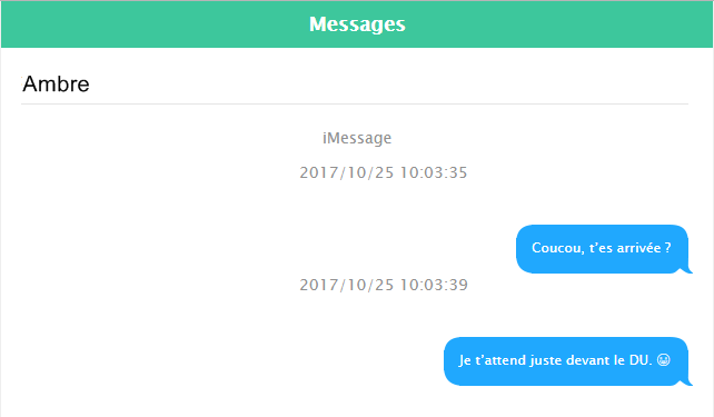 Façon simple d'extraire les messages d'iPhone sur PC - étape 4
