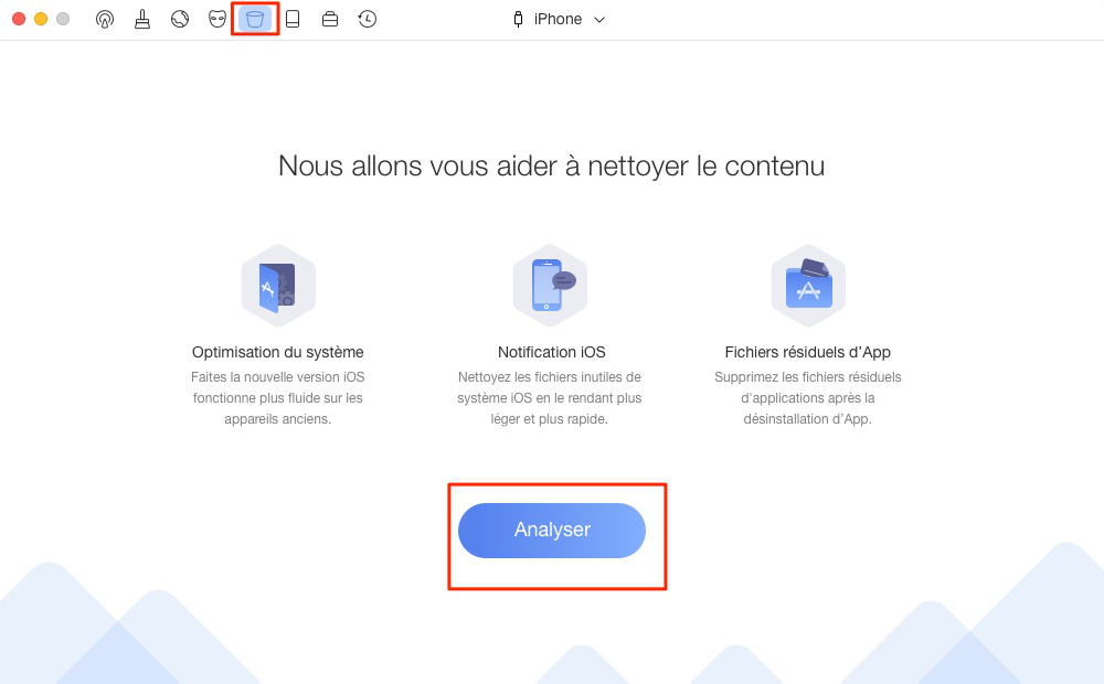 Supprimer les notifications d'iPhone – étape 1