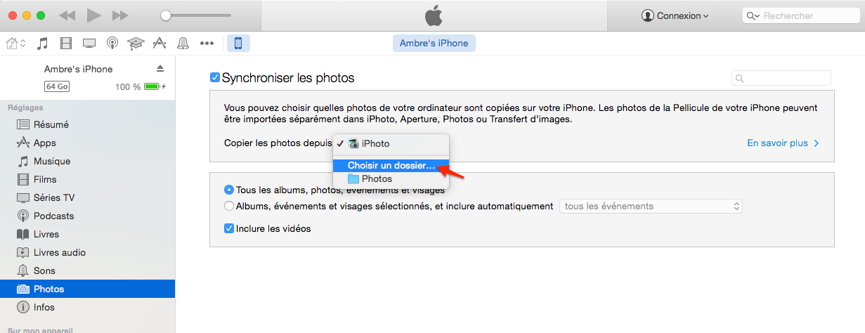 Comment faire pour supprimer les photos synchronisées de l'iPhone 7/7 Plus avec iTunes