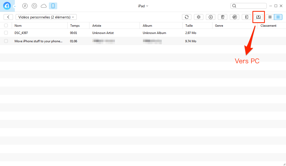 Comment transférer des fichiers iPad vers PC avec AnyTrans
