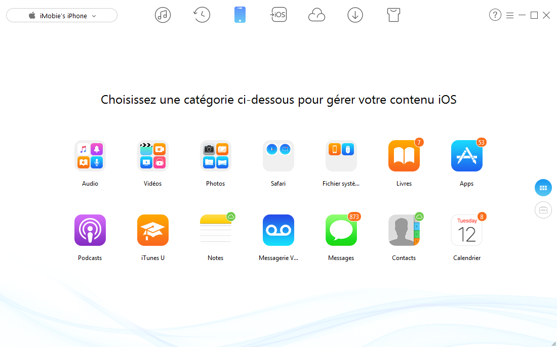 Comment transférer des fichiers de l'iPhone vers PC – étape 1