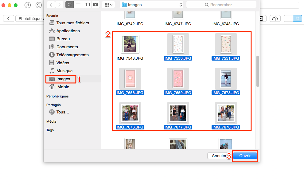 Comment transférer les photos PC/Mac vers iPhone sans iTunes – étape 3