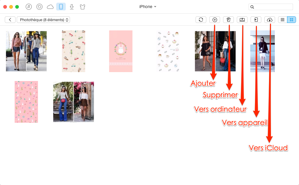 Transfert de photos PC/Mac vers iPhone – étape 4