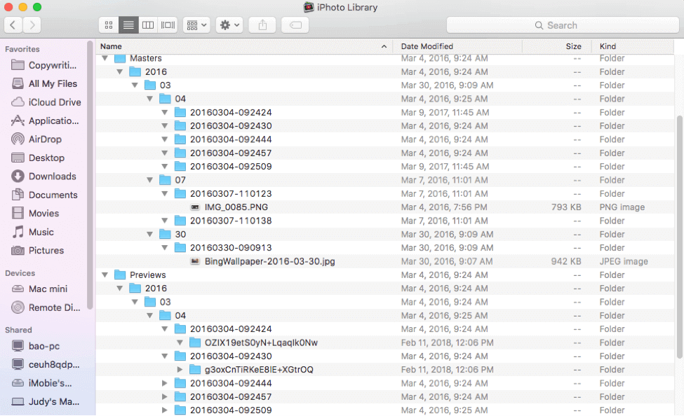 Comment trouver des fichiers photo sur Mac