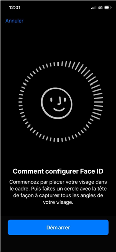 Configurez votre Face ID