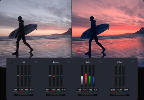 Les barres primaires de Davinci Resolve